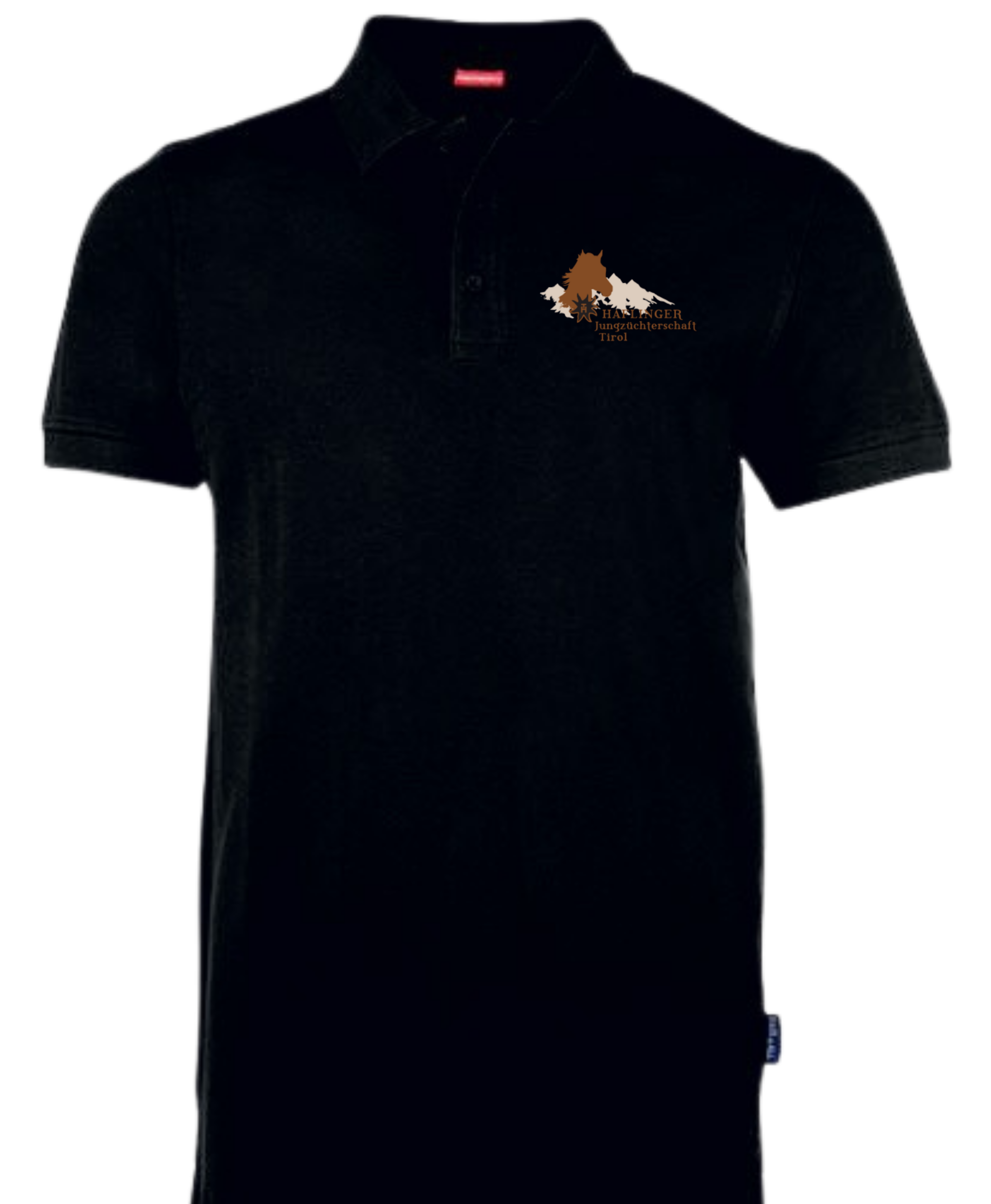 Mens Fitted Stretch Polo SCHWARZ